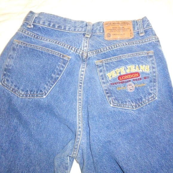 Mom Jeans Waist High Waist Jeans Pepe of London sz 6 - Picture 4 of 10